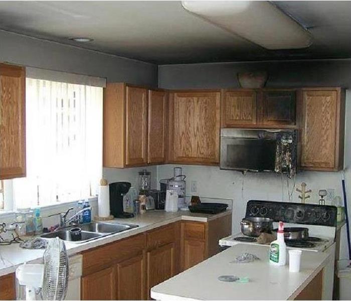 kitchen fire before